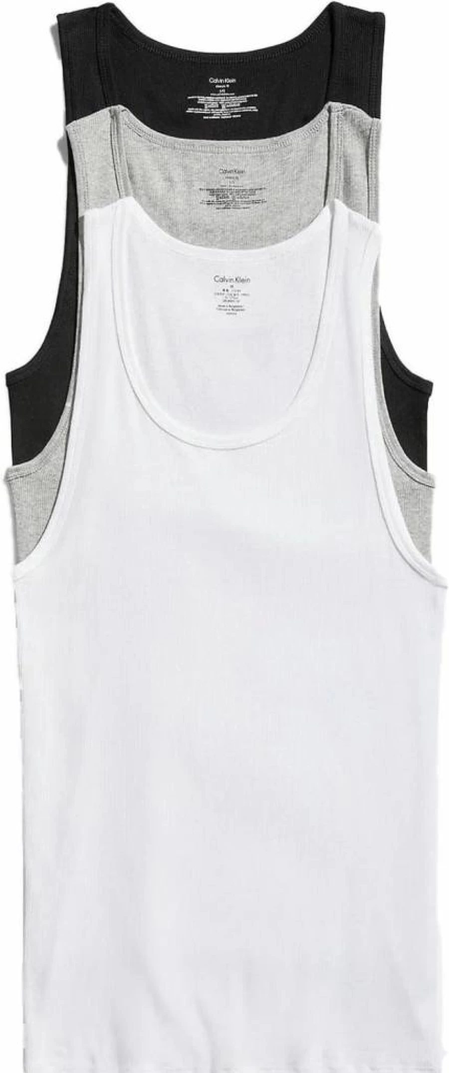 Calvin Klein Underwear Men's Cotton Classic 3-Pack Tank Tops for Comfort & Style