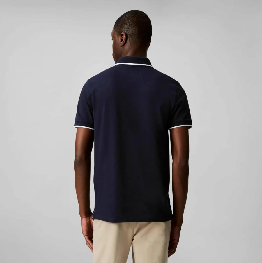 Calvin Klein Men's Solid Color Stretch Pique Polo Shirt with Tipped Collar