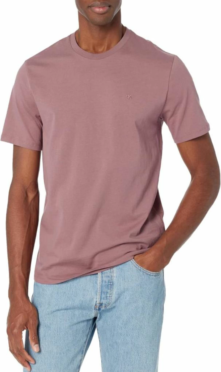 Calvin Klein Men's Classic Cotton Crewneck T-Shirt – Soft Solid Color Essential Tee for Men
