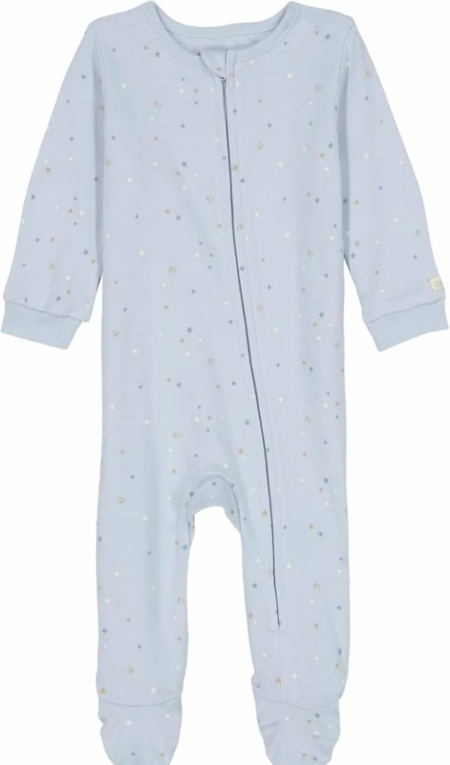 Calvin Klein Baby Boys' Soft Cotton Footed Pajamas One-Piece Sleepsuit