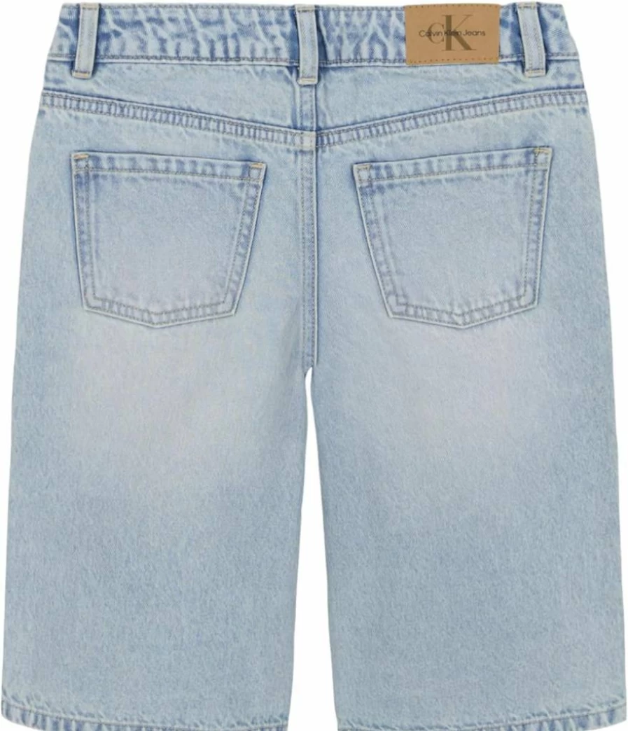 Calvin Klein Girls' Boyfriend Fit Stretch Denim Shorts for Women | Comfortable & Stylish Jean Shorts