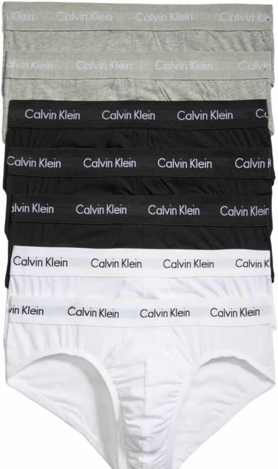 Calvin Klein Men's Cotton Stretch Underwear 7-Pack Comfort Hip Briefs