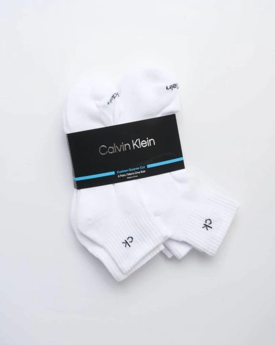 Calvin Klein Men's 6-Pack Cushioned Mini Crew Athletic Socks for Running, Sports & Hiking – Comfortable Quarter Socks