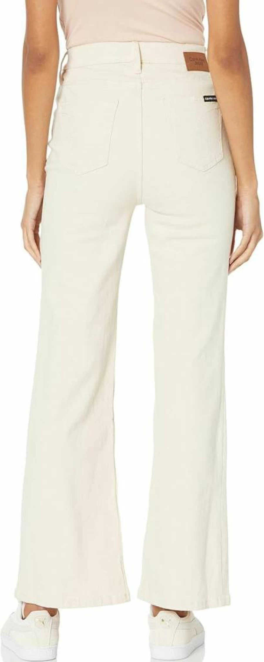 Calvin Klein Women's High Rise Flare Jeans with Side Split Detail