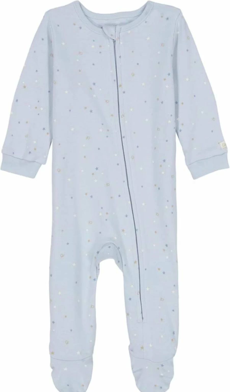 Calvin Klein Baby Boys' Soft Cotton Footed Pajamas - Cozy One-Piece Sleepsuit for Infants & Toddlers