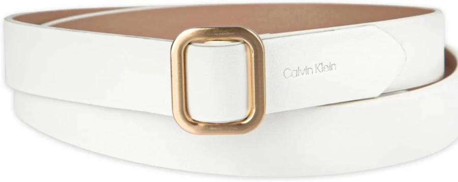 Calvin Klein Women's Slim Fashion Belt for Jeans, Trousers & Dresses | Adjustable Casual Waist Belt