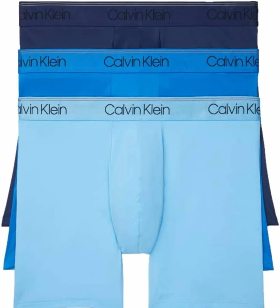 Calvin Klein Men's 3-Pack Micro Stretch Boxer Briefs - Soft Comfort Underwear for Everyday Wear