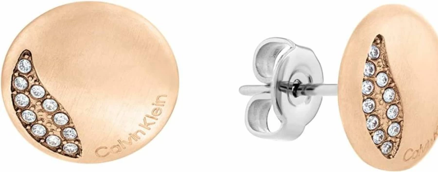 Amazon Women's Crystal Stud Earrings: Minimalist Circular Design for Elegant Style
