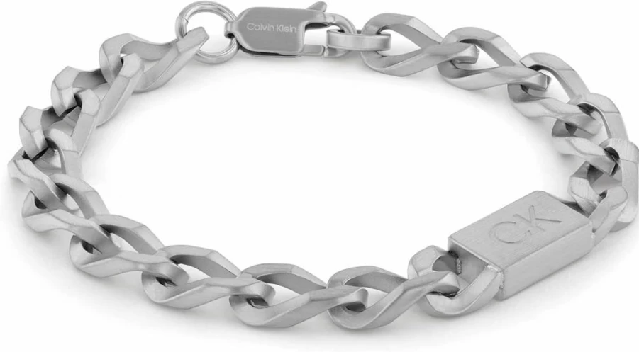 Calvin Klein Men's Stainless Steel Chain Bracelet for Stylish Wear