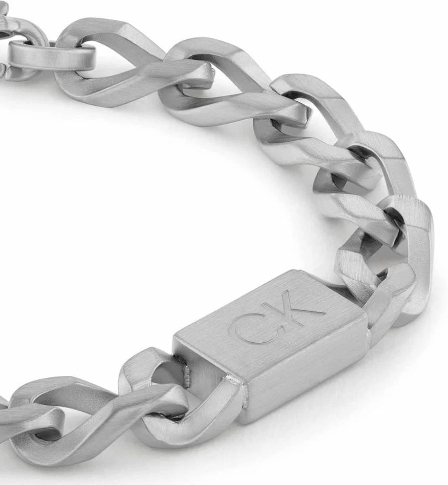 Calvin Klein Men's Stainless Steel Chain Bracelet for Stylish Wear