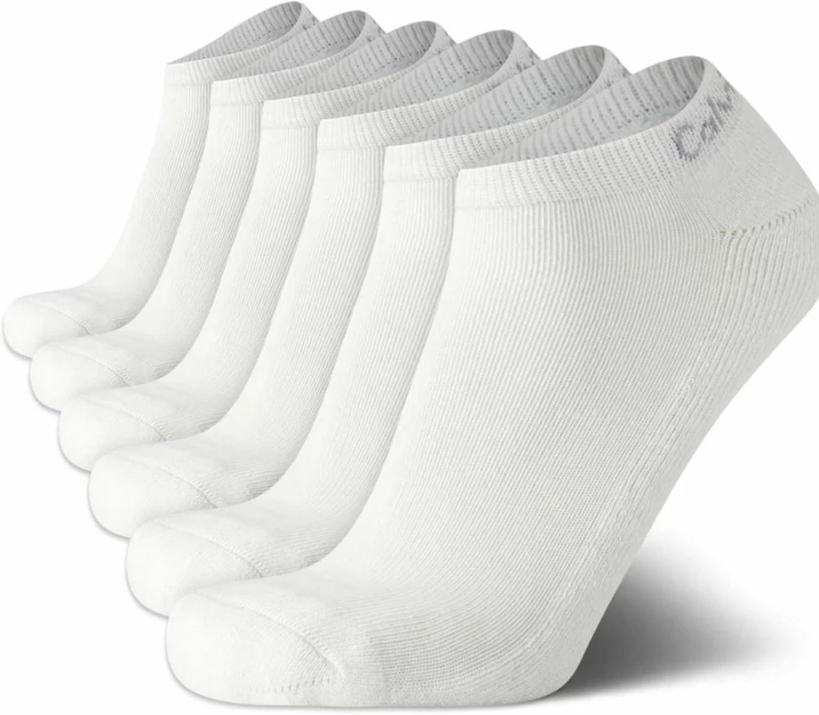 Calvin Klein Men's No-Show Athletic Socks 6-Pack – Low Cut Casual & Sports Socks for Men
