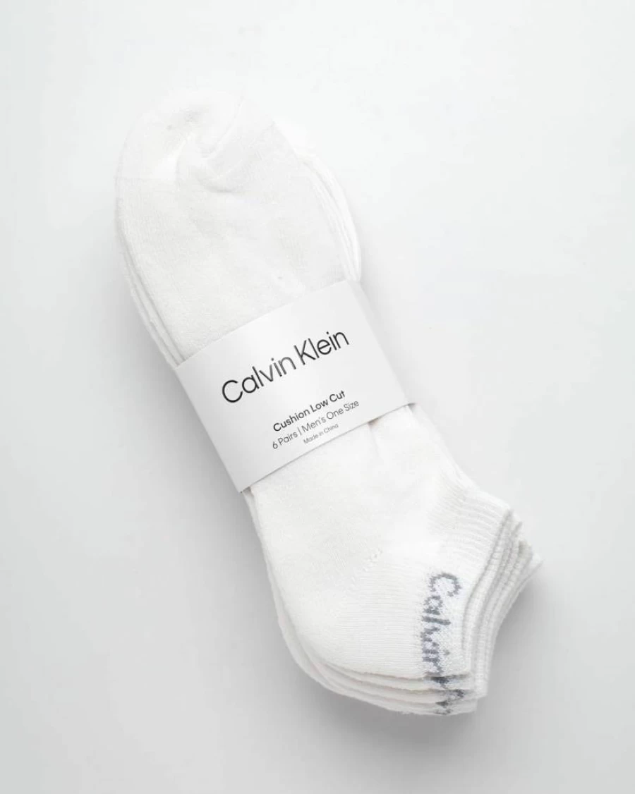Calvin Klein Men's No-Show Athletic Socks 6-Pack – Low Cut Casual & Sports Socks for Men