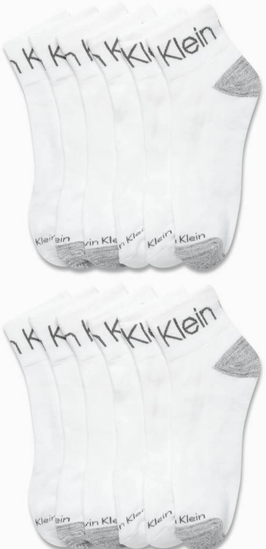 Calvin Klein Men's Athletic Cushioned Ankle Socks - 12-Pack Quarter Cut Sports Socks for Men