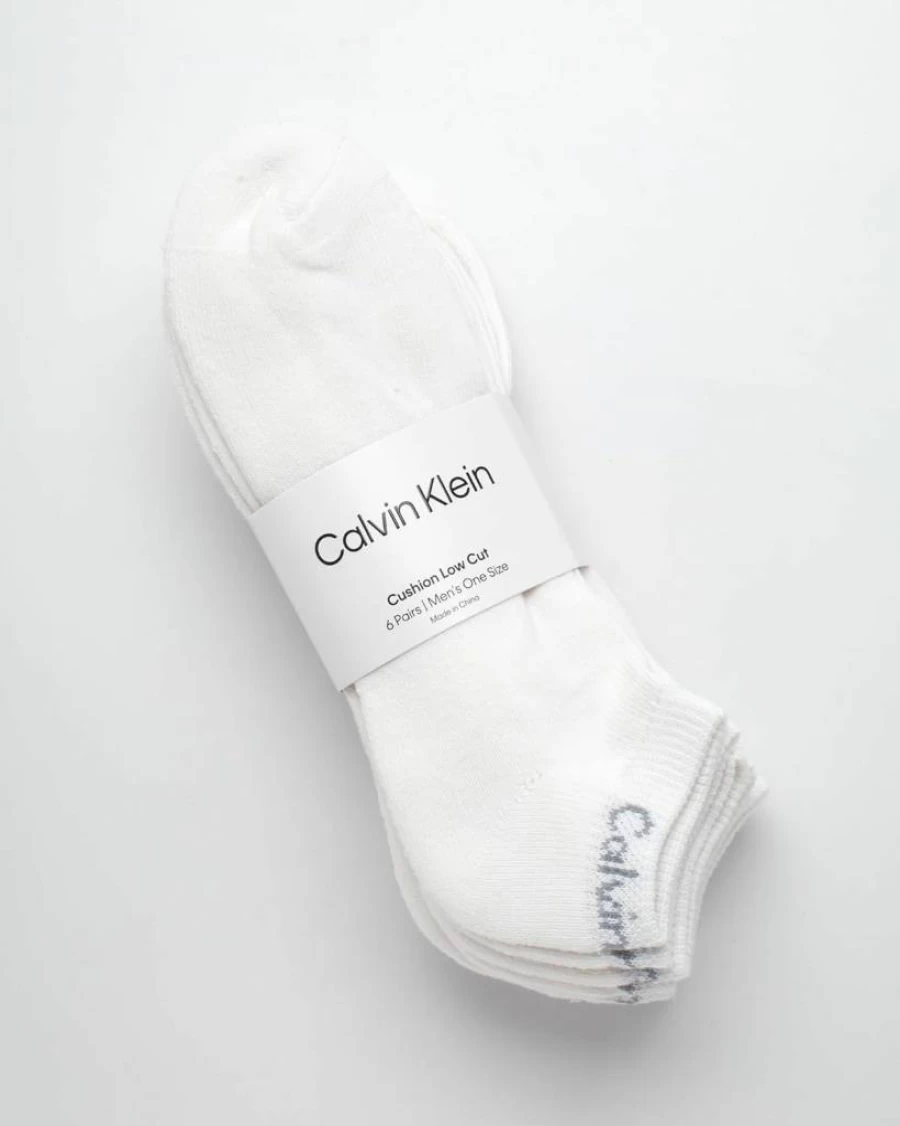 Calvin Klein Men's No-Show Athletic Socks 6-Pack – Low Cut Casual & Sports Socks for Men