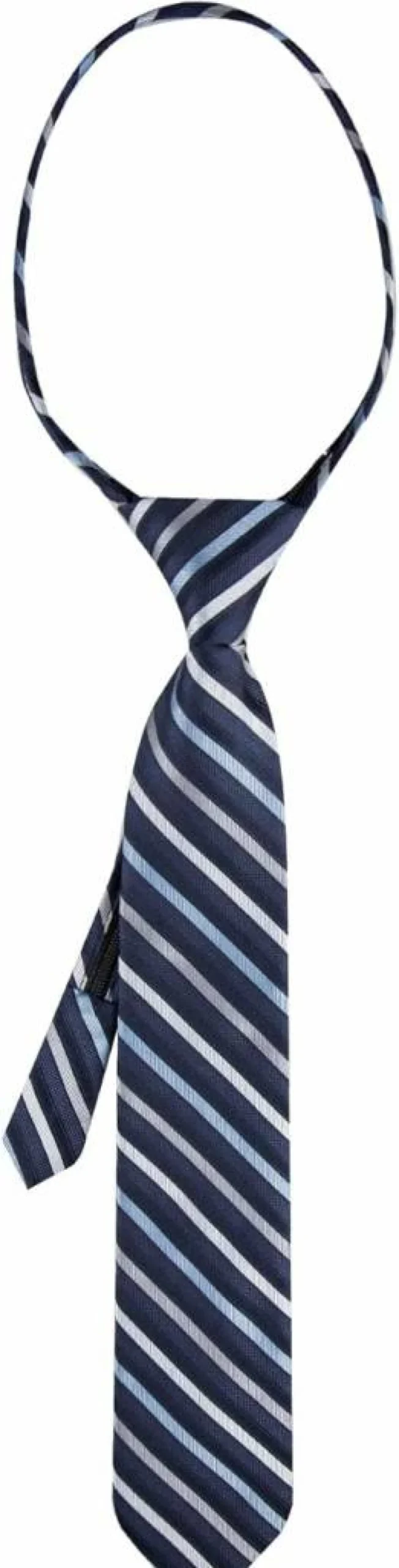 Calvin Klein Adjustable Pre-Tied Zipper Neck Tie for Boys and Teens - Stylish Formal Wear