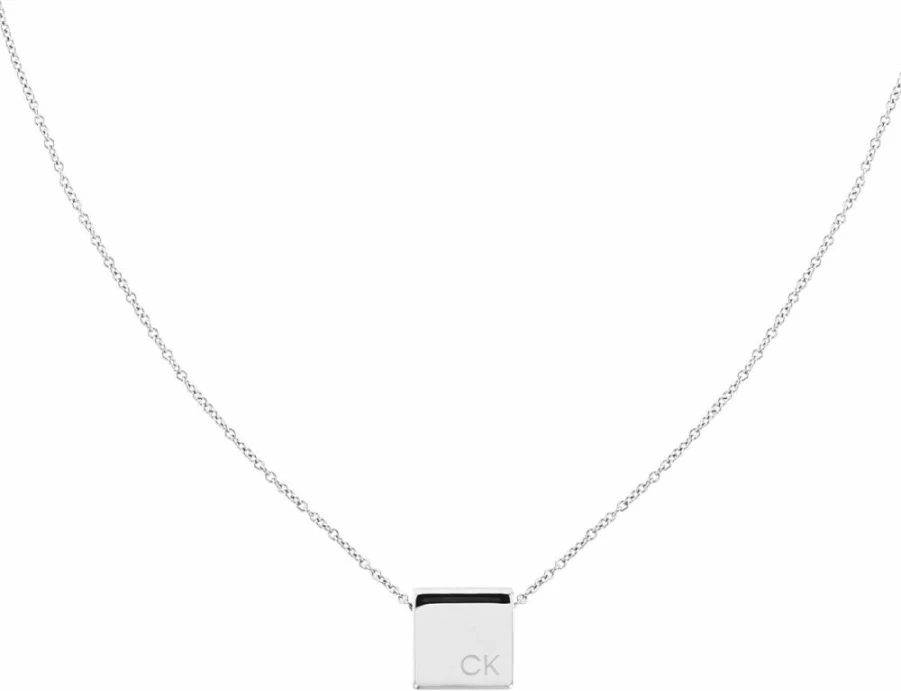 Calvin Klein Women's Stainless Steel Pendant Necklace | Modern Jewelry for Her