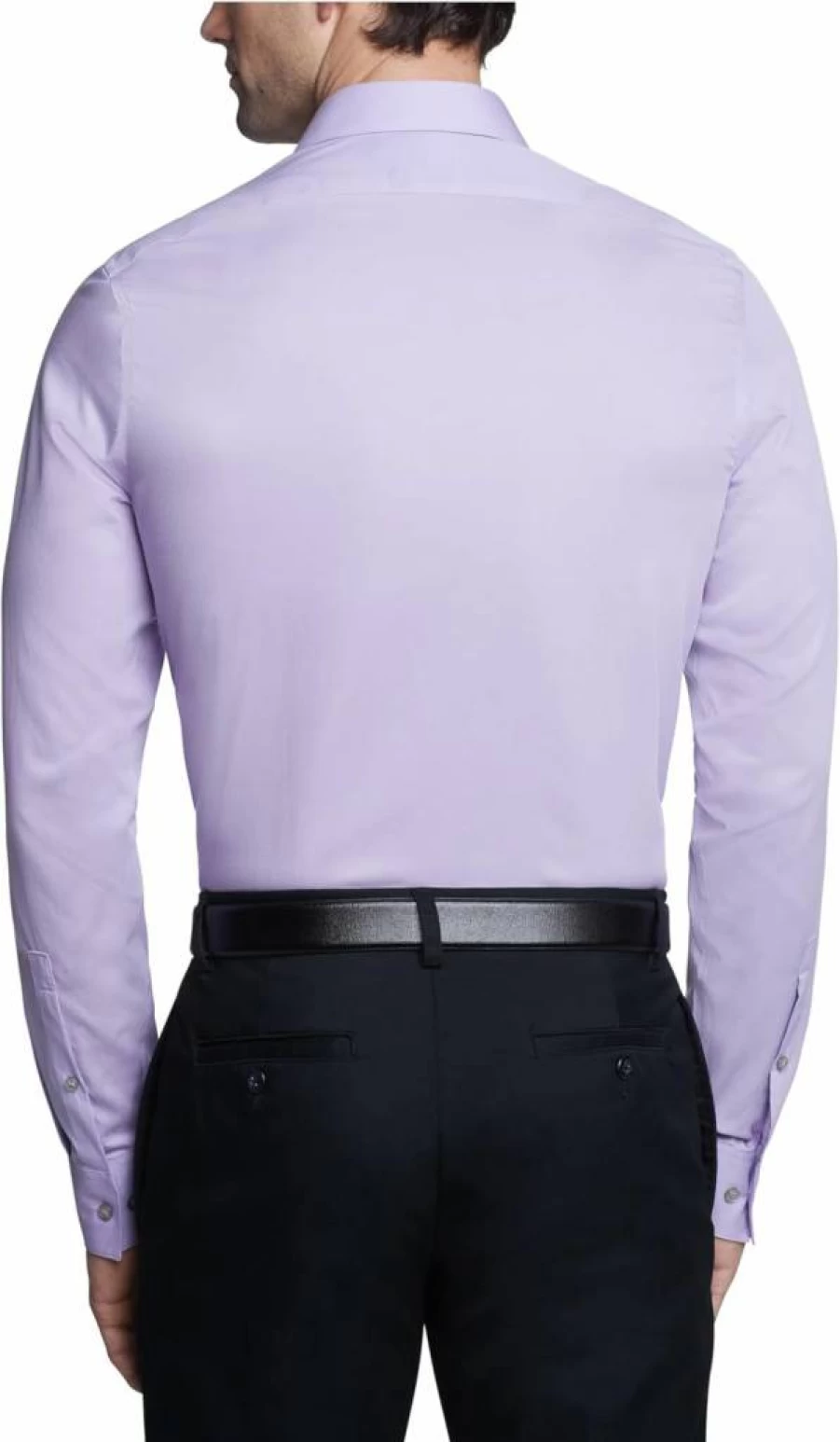 Calvin Klein Men's Slim Fit Non-Iron Solid Dress Shirt - Amazon Exclusive Formal Wear