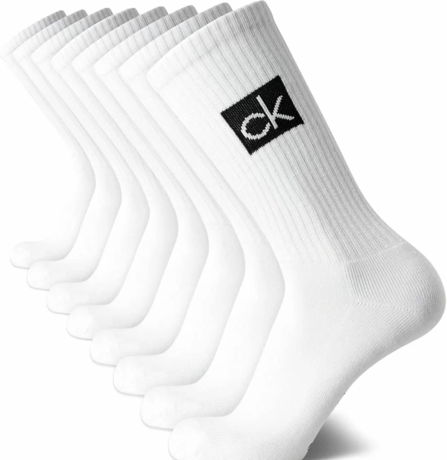 Calvin Klein Men's 8-Pack Lightweight Cotton Crew Socks for Athletic Comfort