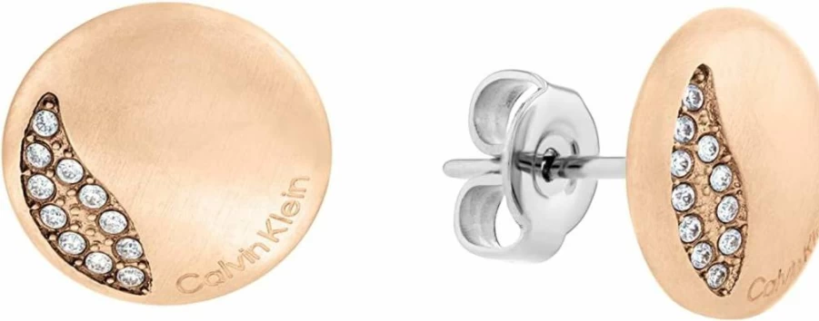 Amazon Women's Crystal Stud Earrings: Minimalist Circular Design for Elegant Style