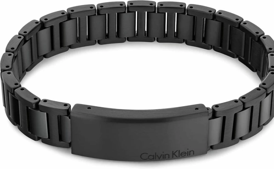 Calvin Klein Men's H-Link Bracelet - Industrial-Inspired Stainless Steel Design for Sophisticated Style