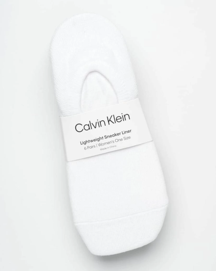 Calvin Klein Women's No Show Socks 6-Pack - Lightweight Low Cut Invisible Socks for Women