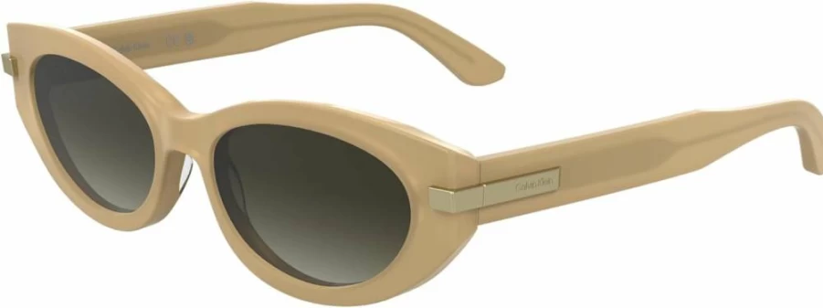 Calvin Klein Women's Opaline Beige Sunglasses with Gradient Brown Lenses - CK25502S Fashion Eyewear