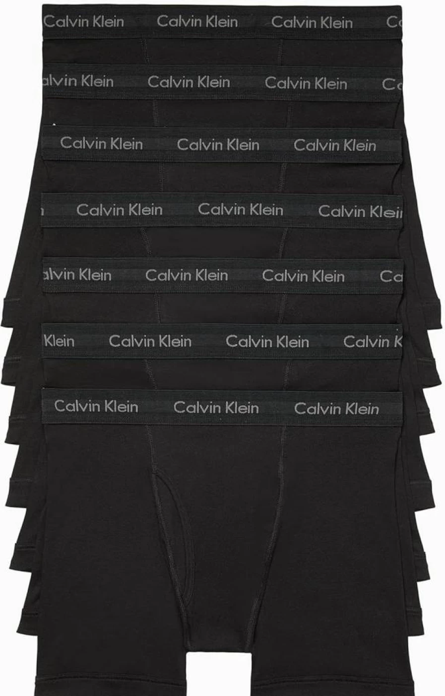 Calvin Klein Men's 7-Pack Cotton Boxer Briefs - Classic Comfort Underwear for Everyday Wear