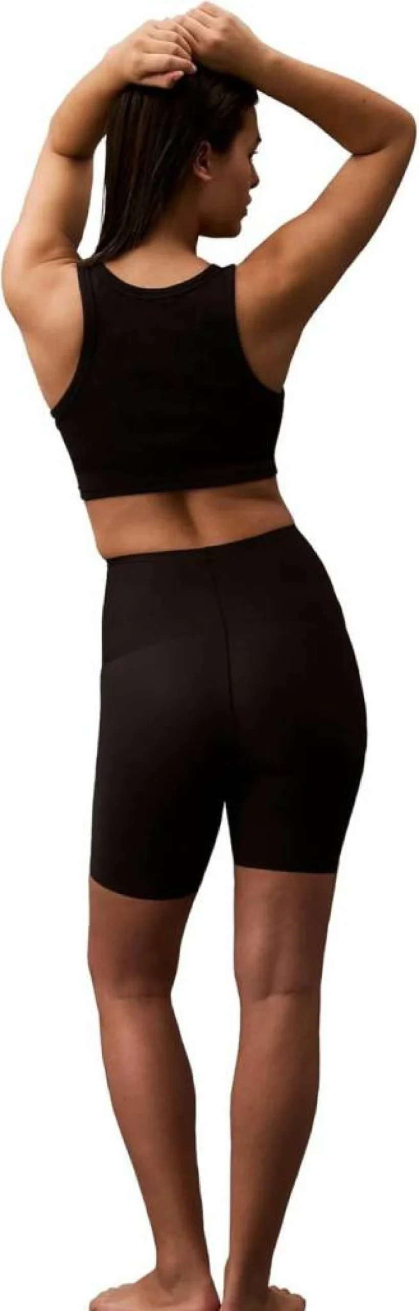Calvin Klein Women's High-Waist Shapewear Shorts Second Skin Smoothing Mid-Thigh Bodyshaper