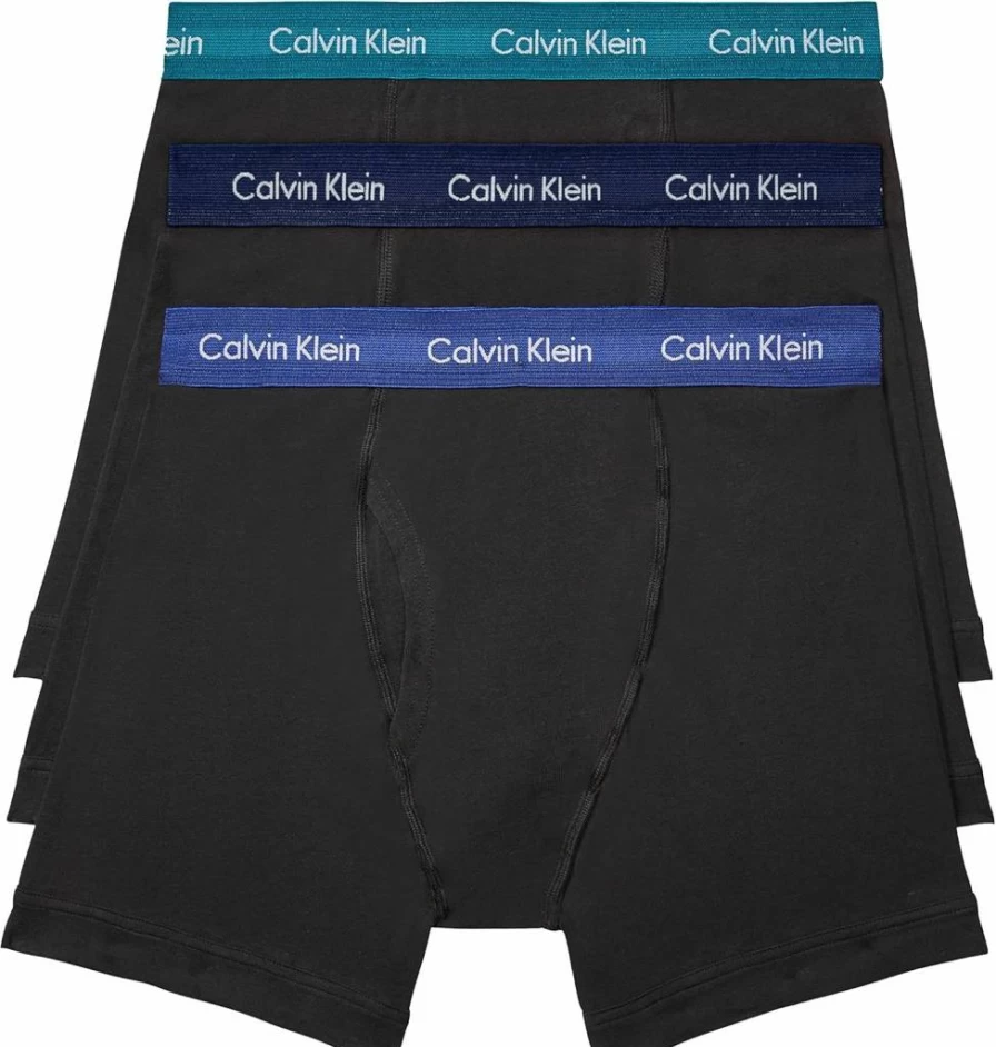 Calvin Klein Men's 3-Pack Cotton Stretch Boxer Briefs - Soft Comfort Underwear