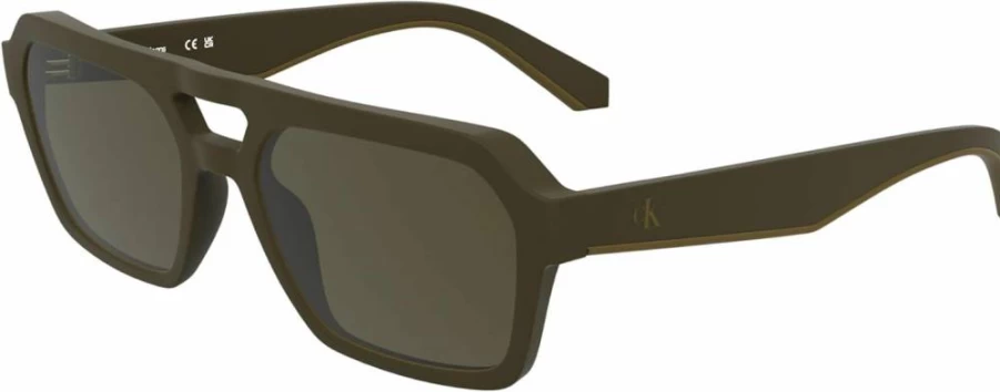 Calvin Klein Jeans Men's Matte Brown Rectangular Sunglasses CKJ25603S One Size