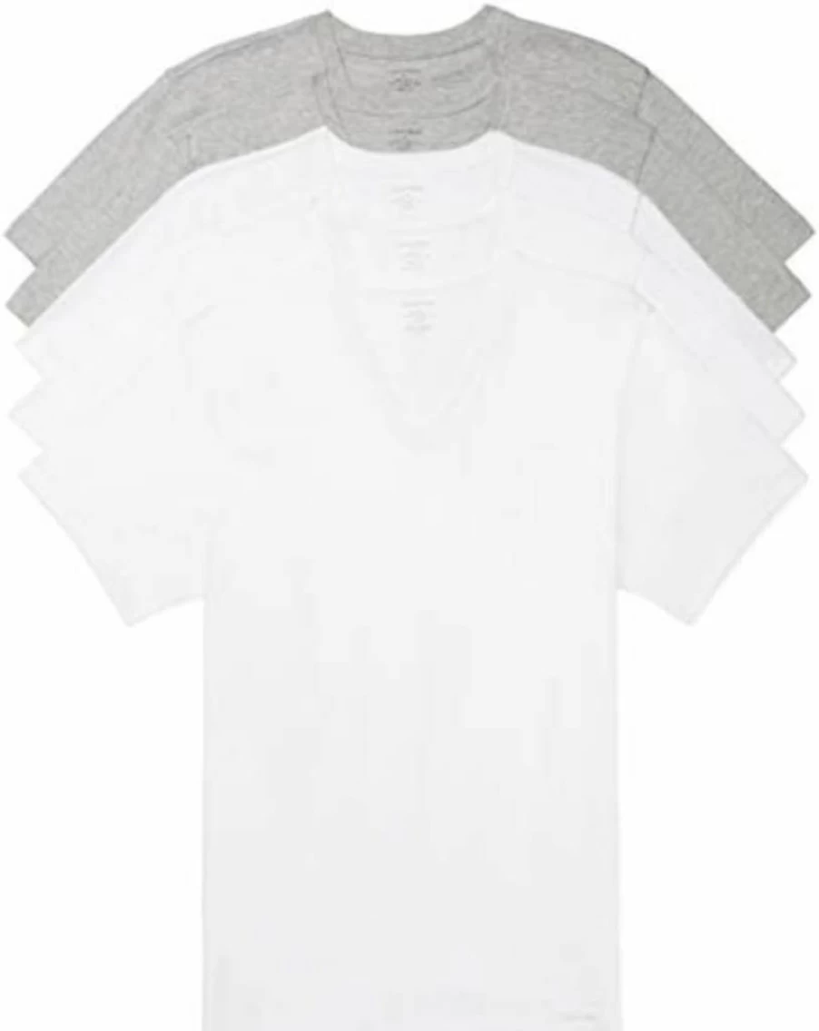 Calvin Klein Men's 5-Pack Classic Cotton Crewneck Undershirts for Everyday Comfort