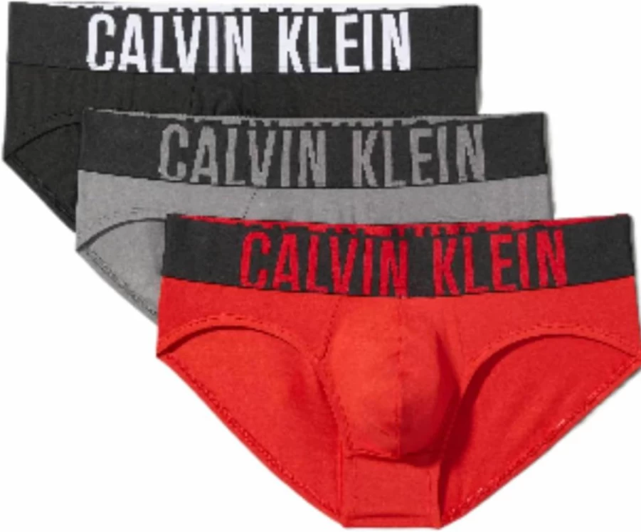 Calvin Klein Men's Intense Power 3-Pack Cotton Hip Brief Underwear Multipack