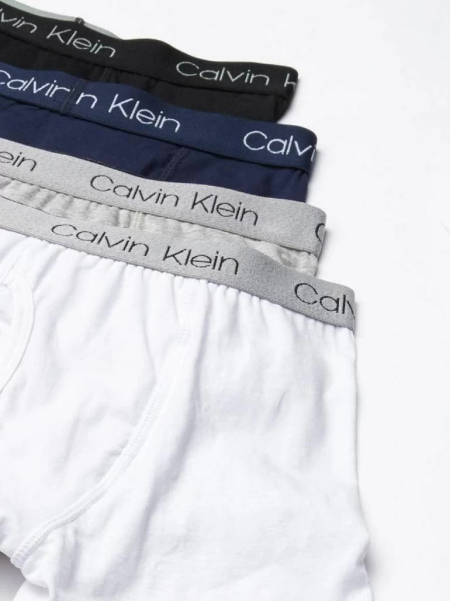 Calvin Klein Boys' 8-Pack Cotton Boxer Briefs - Soft Comfort Underwear Value Pack