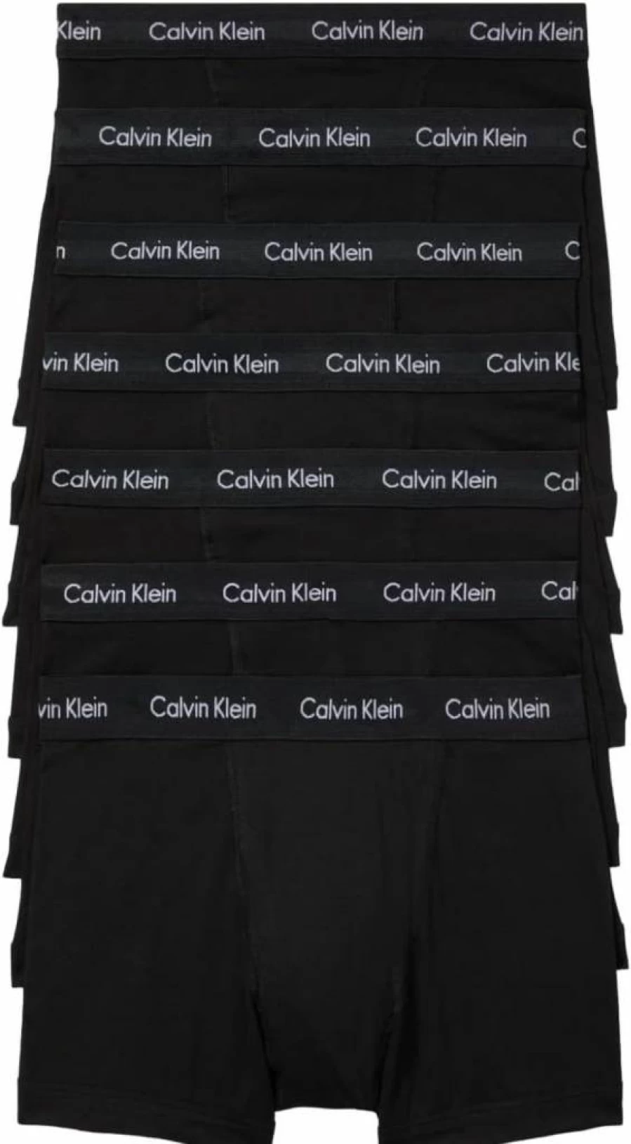 Calvin Klein Men's 7-Pack Cotton Stretch Trunk Underwear Briefs Comfortable Multipack