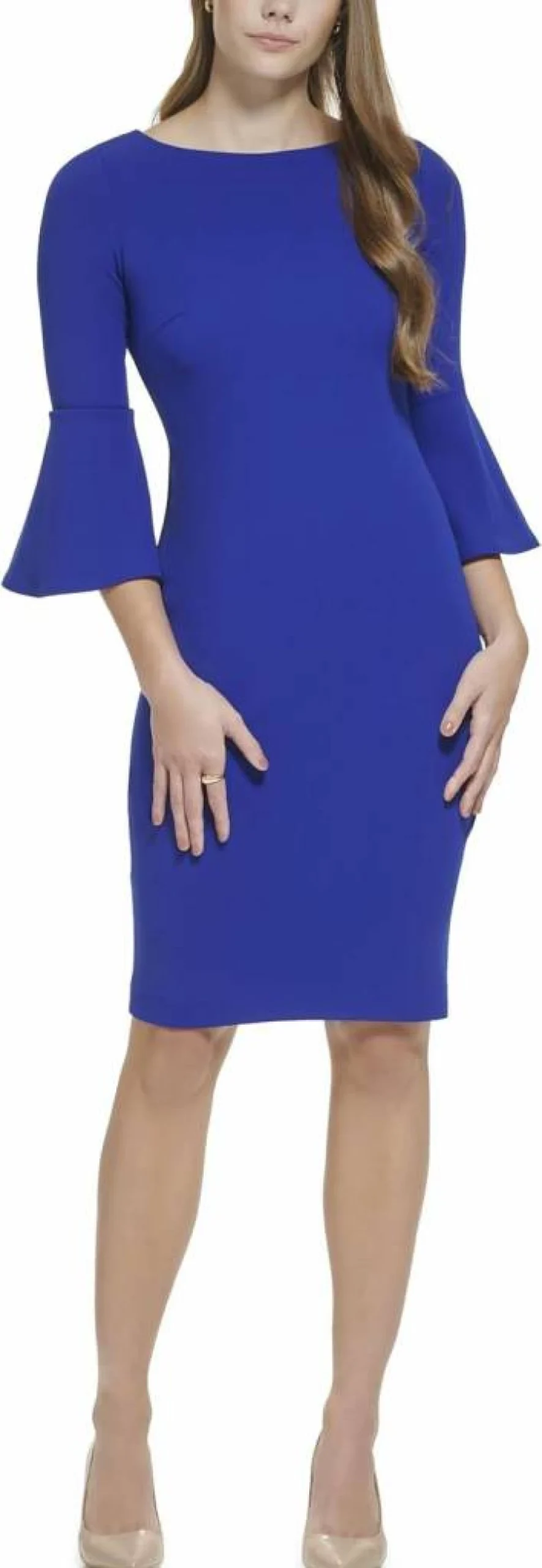 Calvin Klein Women's Peplum Sheath Dress - Slim Fit Cocktail Dress for Women