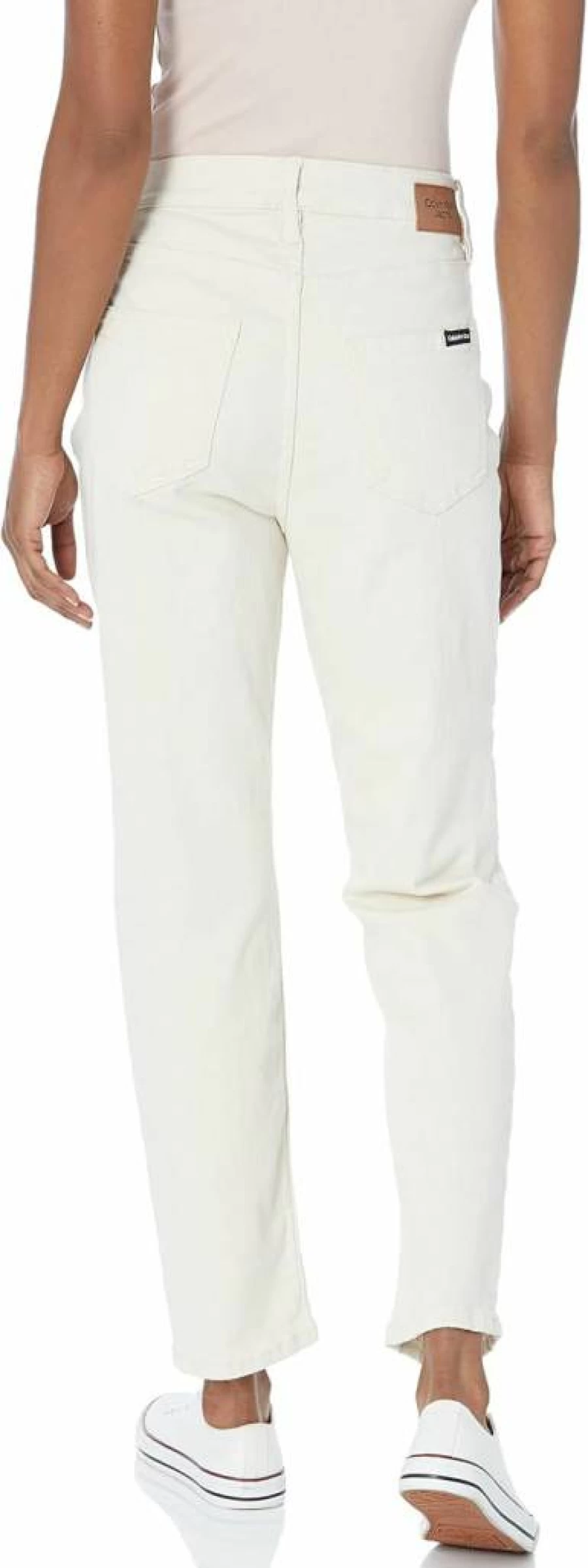 Calvin Klein Women's High Rise Slim Crop Jeans - Stretch Denim Skinny Ankle Jeans for Women
