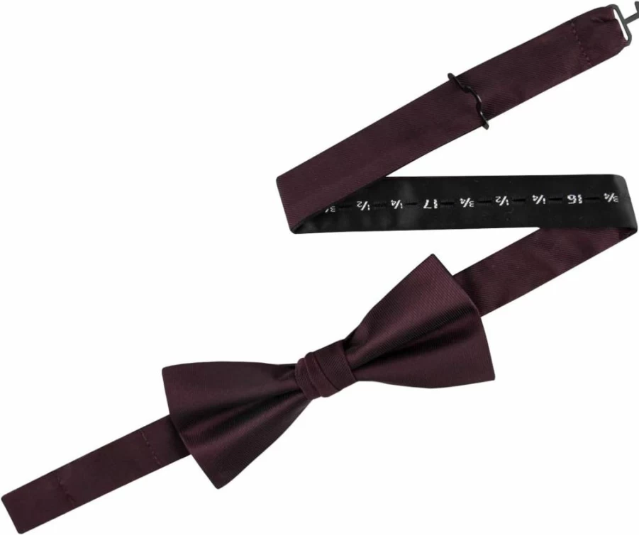 Calvin Klein Men's Solid Unison Bow Tie - Pre-Tied & Self-Tie Options for Formal Wear