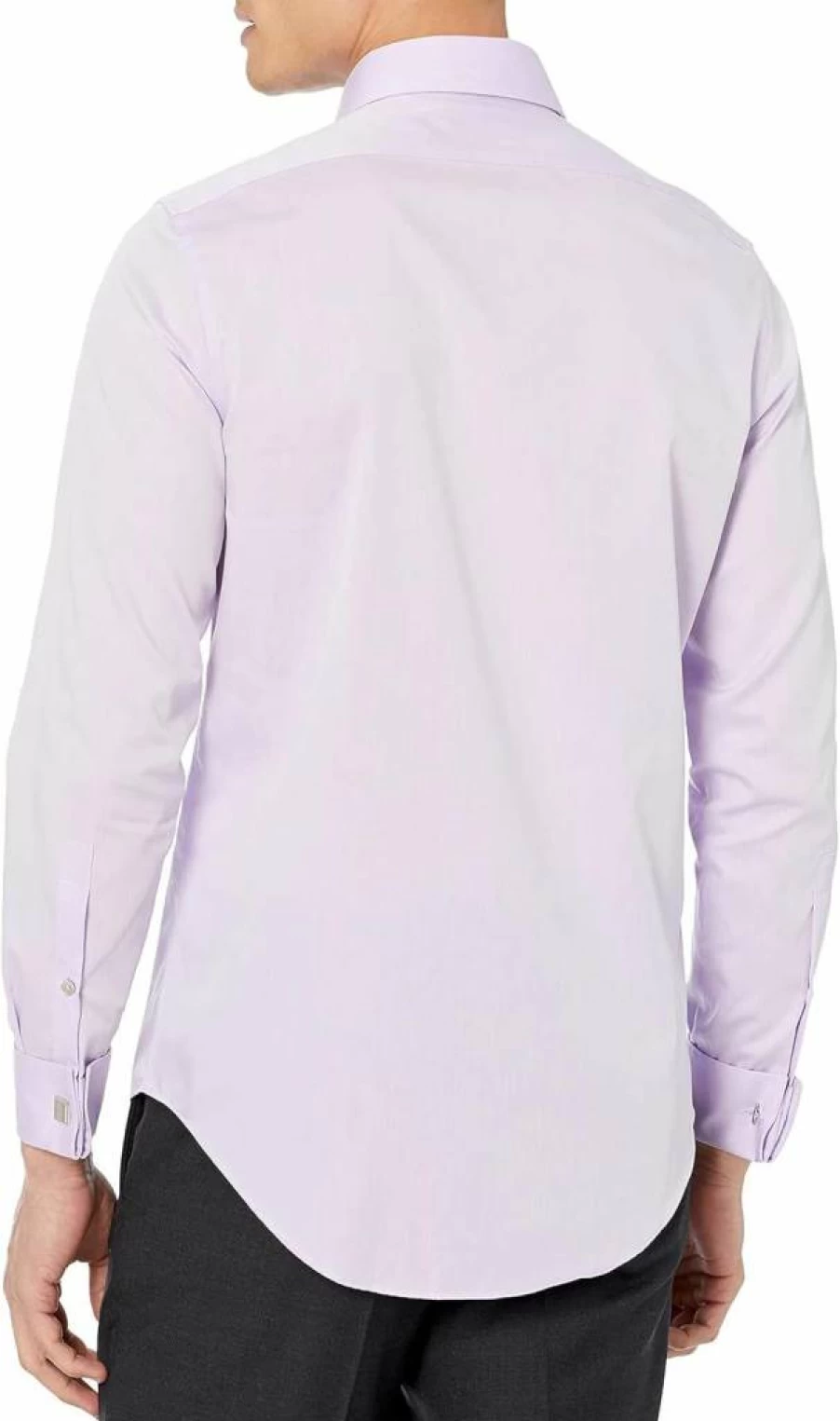 Calvin Klein Men's Slim Fit Non-Iron French Cuff Dress Shirt - Premium Formal Wear for Business & Occasions