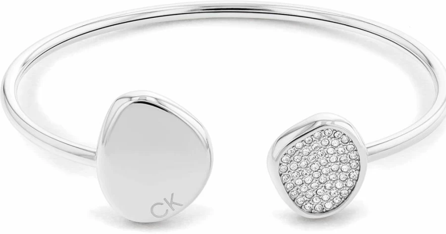 Calvin Klein Women's Memory Stainless Steel Bangle Bracelet | Elegant Jewelry for Women