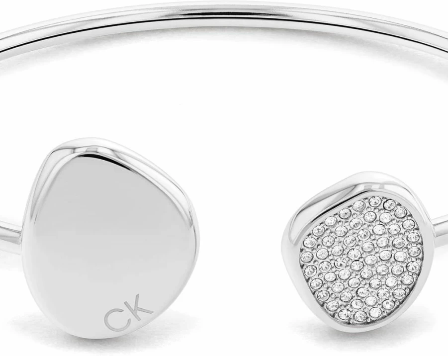 Calvin Klein Women's Memory Stainless Steel Bangle Bracelet | Elegant Jewelry for Women