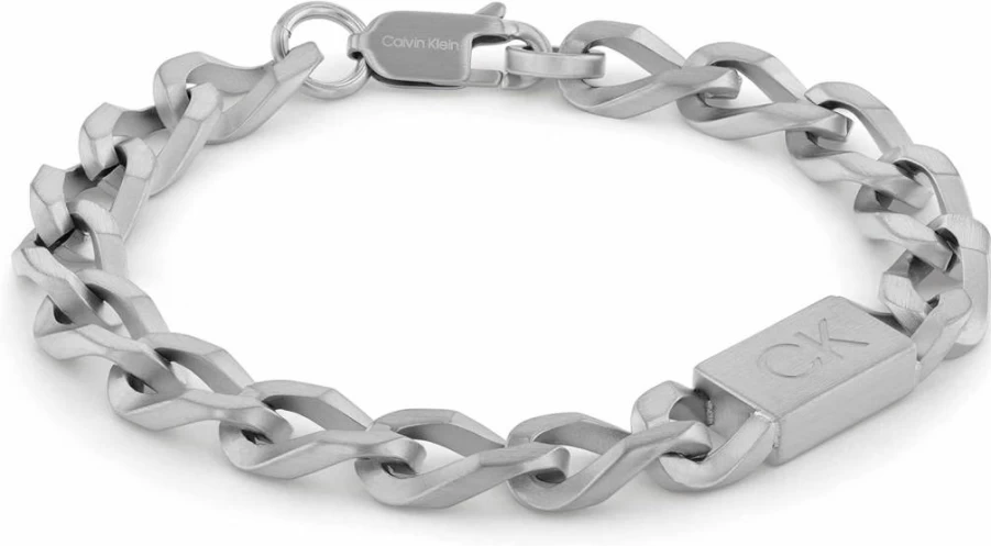 Calvin Klein Men's Stainless Steel Chain Bracelet for Stylish Wear