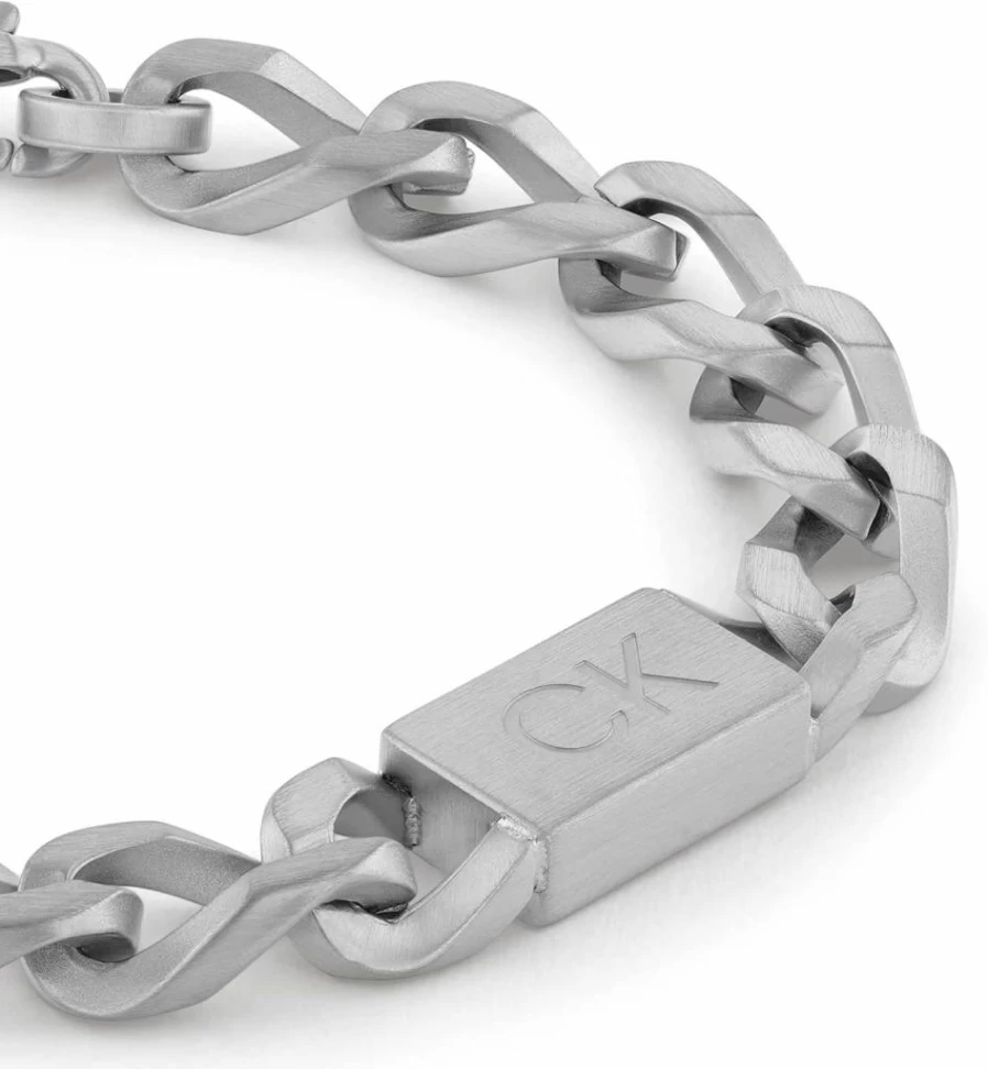 Calvin Klein Men's Stainless Steel Chain Bracelet for Stylish Wear