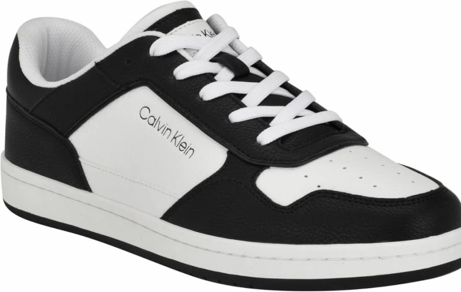Calvin Klein Men's Landy Sneakers – Casual Comfortable Leather Low-Top Shoes for Men