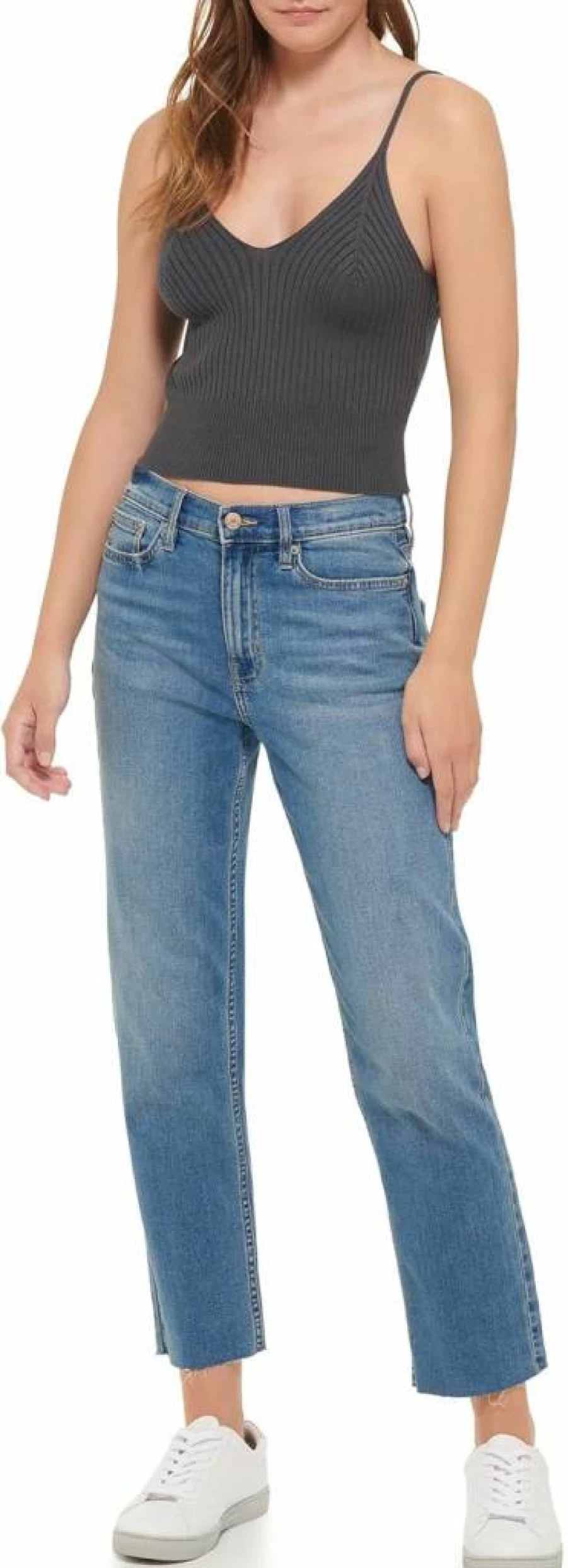 Calvin Klein Women's Soft Essential Basic Everyday Top | Comfortable Casual Tee