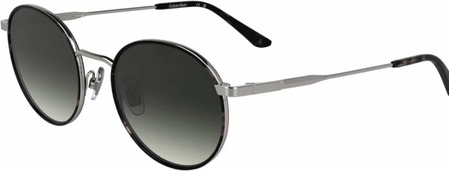 Calvin Klein CK25101S Round Polarized Sunglasses for Men & Women, Classic UV Protection Shades