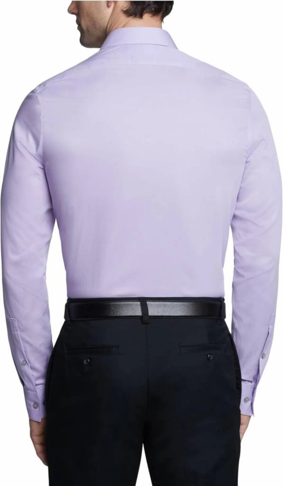 Calvin Klein Men's Slim Fit Non-Iron Solid Dress Shirt - Amazon Exclusive Formal Wear