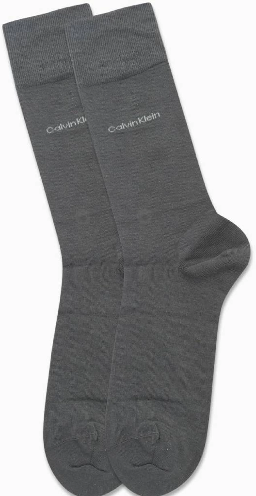 Calvin Klein Men's Dress Socks 2-Pack - Soft Egyptian Cotton Blend Crew Socks with Stay-Up Cuff for Comfort & Style (Sizes 7-12)