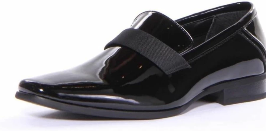 Calvin Klein Bernard Men's Leather Loafers – Classic Slip-On Dress Shoes for Men