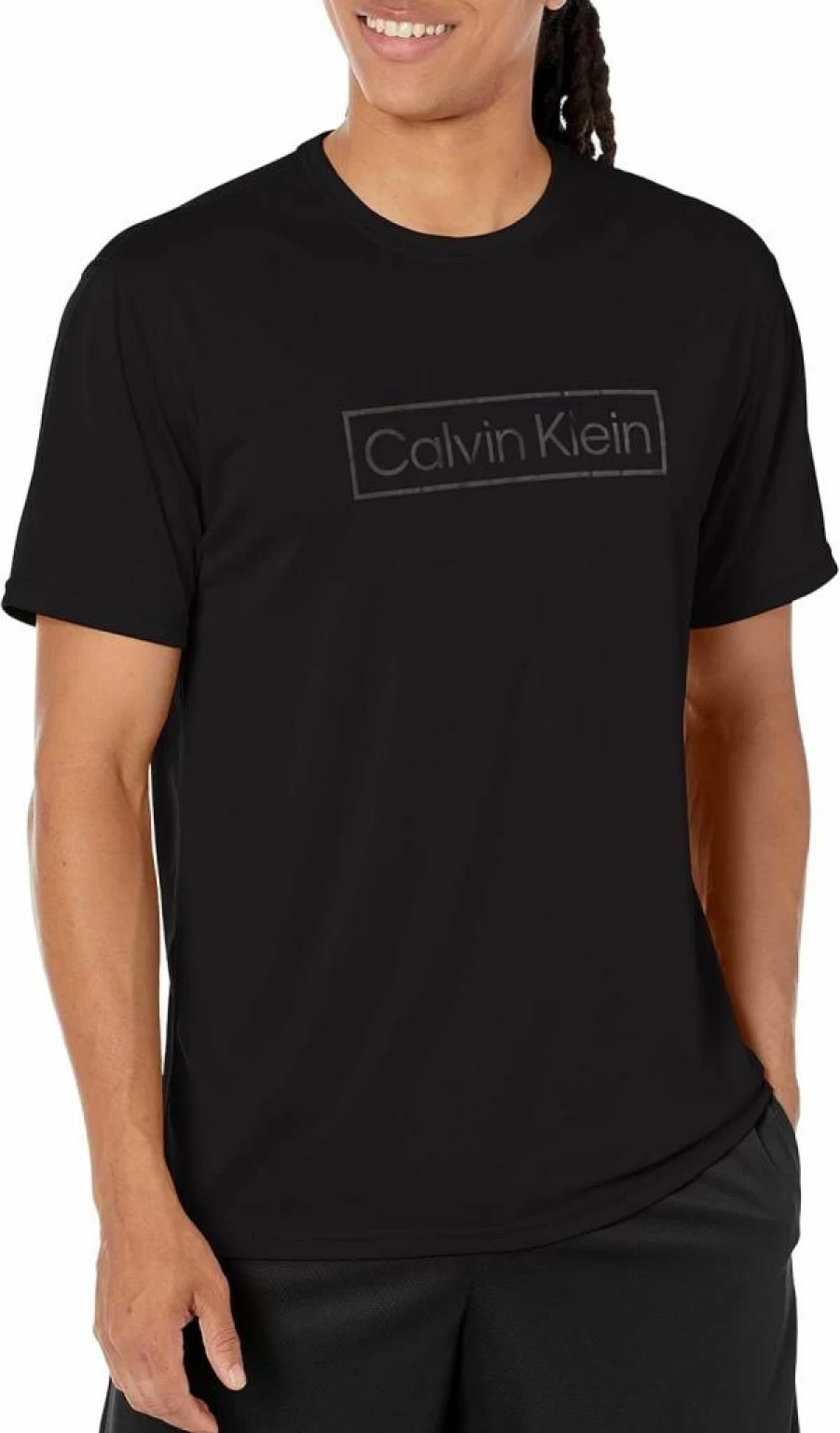 Calvin Klein Men's Lightweight Quick-Dry UPF 40+ Sun Protection Active Short Sleeve Shirt