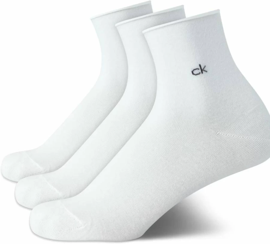 Calvin Klein Women's Cotton Blend Crew Socks 3-Pack - Soft Mini/Mid Cuff Dress Socks for Shoe Size 4-10